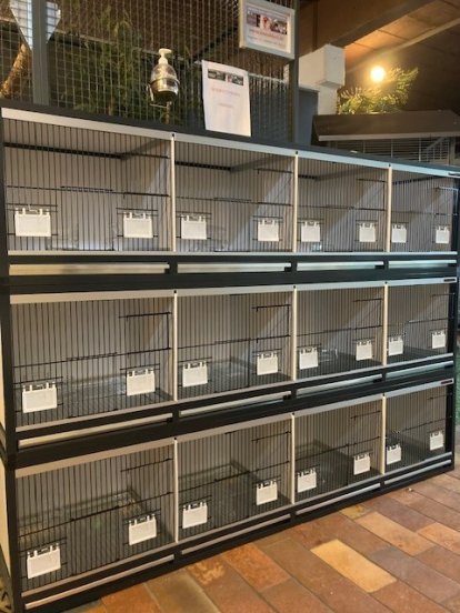 bezoek onze toonzaal online met verschillende kooien in aluminium of pvc en volières
